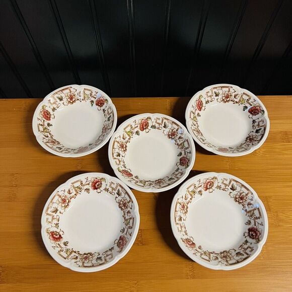 5 Johnson Brothers INVERNESS Windsor Ware Fruit Berry Ice Cream Cereal Bowl Vntg - Picture 2 of 11